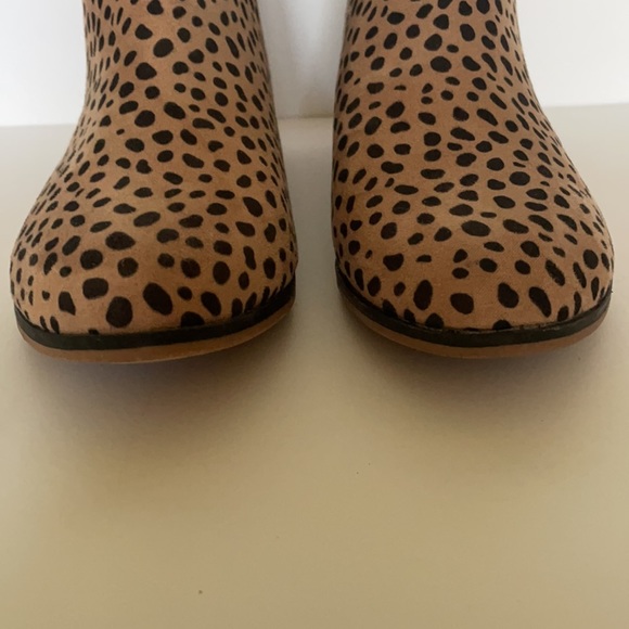 CAT & JACK leopard print bootie EUC worn 1x size 5 - Picture 5 of 9